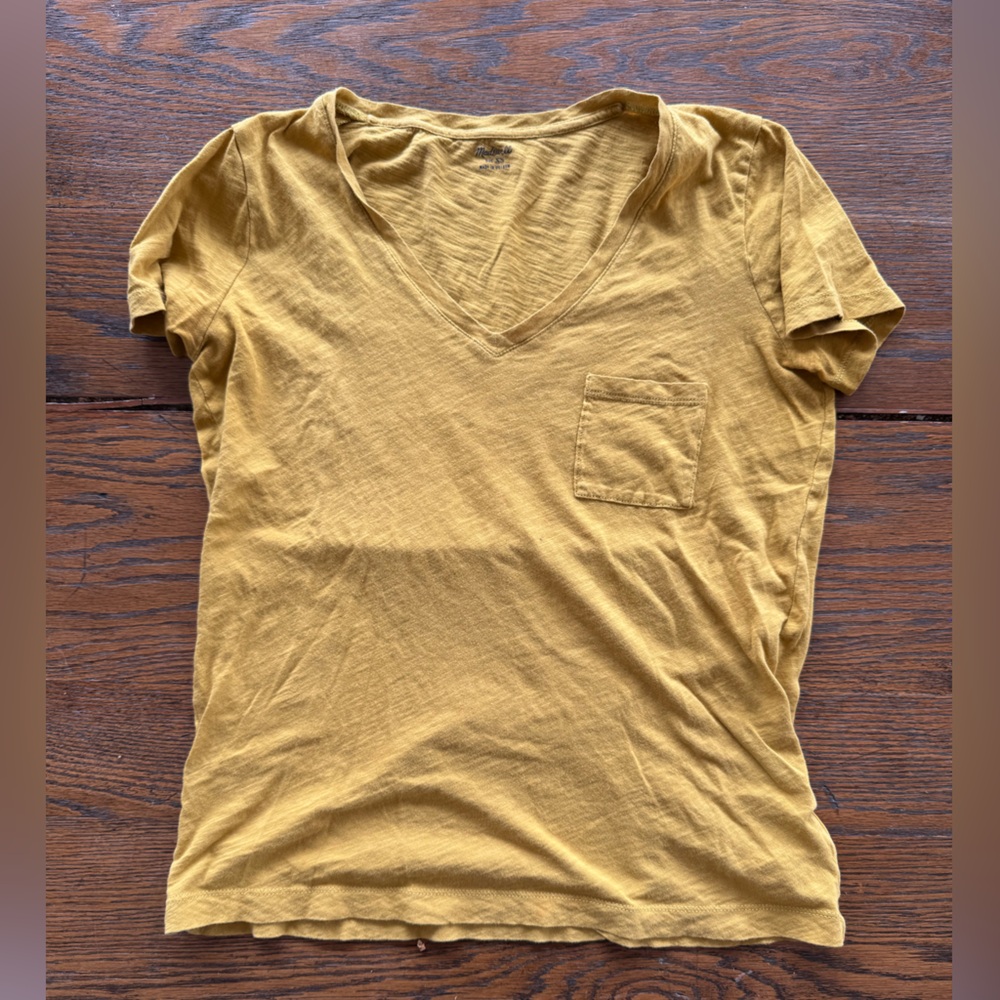 Madewell Mustard Yellow T-Shirt